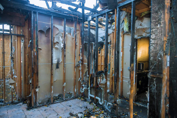 Professional Emergency Fire Cleanup technician working in Yale, OK